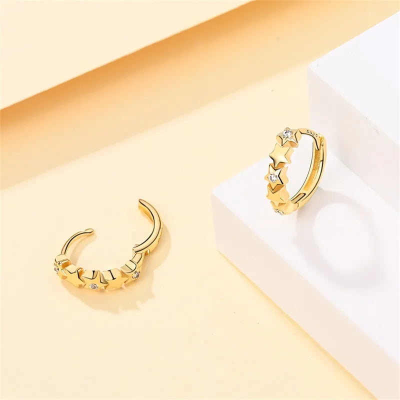 925 Silver Pearl Bee Star Moon Earrings – Trending Fashion Jewelry Gift