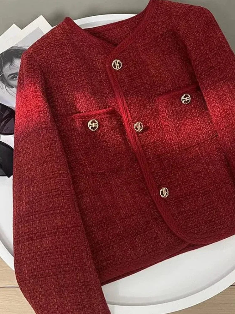 High-end Women's Tweed Coat 2025 Autumn and Winter New Arrival Noble French Elegant Fashionable Versatile Short Jacket