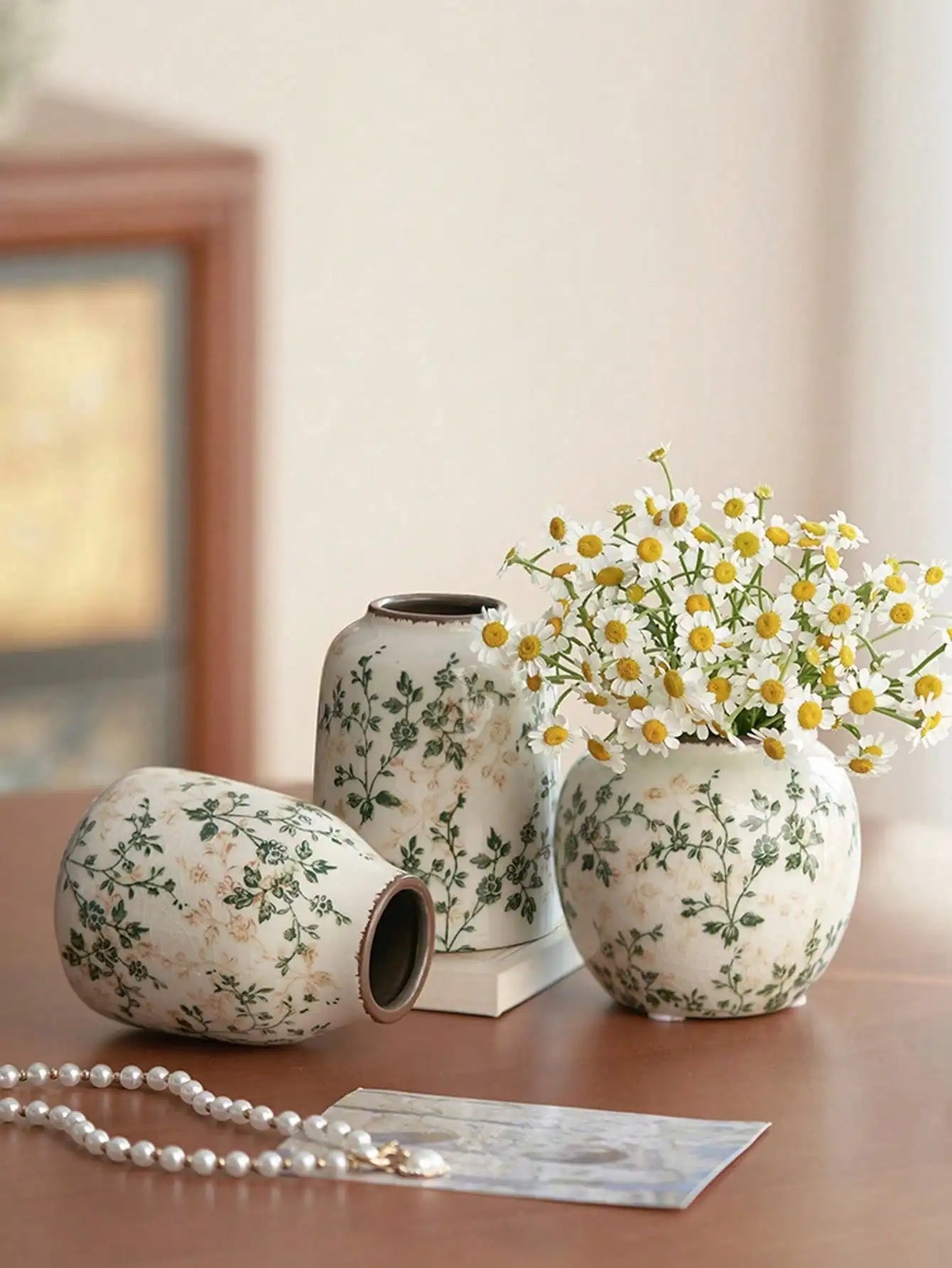 Ice Cracked Ceramic Vase