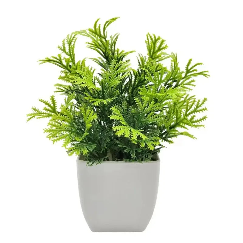 1PC Artificial Plant with Plastic Pot
