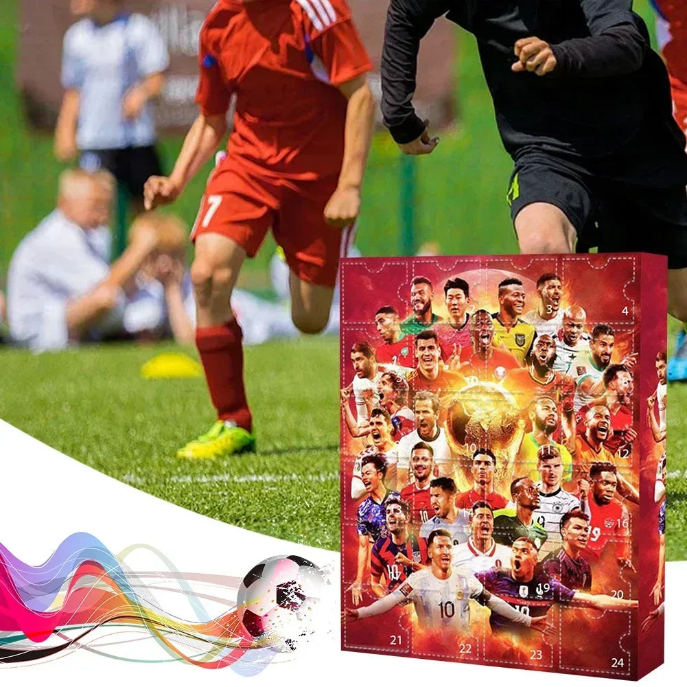Soccer Star Countdown Advent Calendar Football Set 24 Day Advent Calendar Football Party Birthday Gifts Sports Christmas