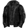 Winter Men's Faux Fur Jackets Fleece Warm Turn Down Collar Casual Plush Coat Men Thick Solid Long Sleeve Fur Outwear Coats Man