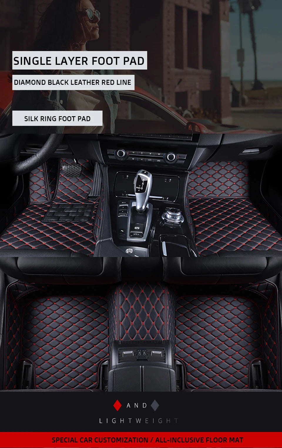 KAHOOL Custom Car Floor Mats For Subaru XV Crosstrek Auto Carpets Foot Coche Accessorie