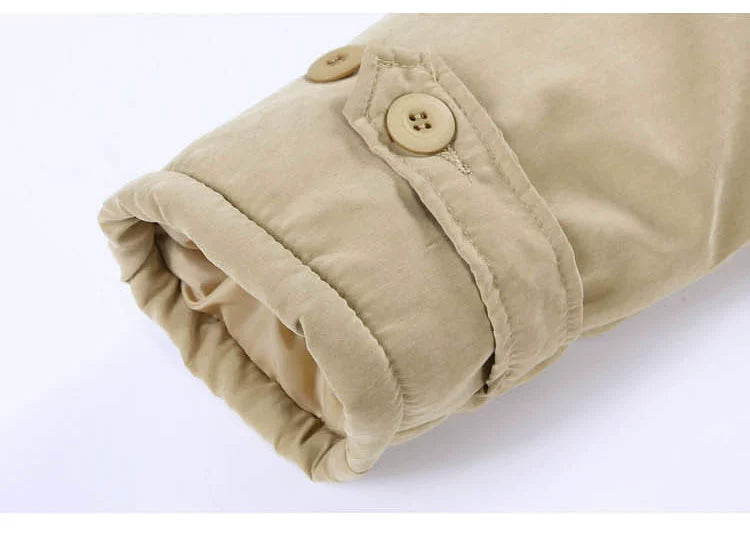 Mens Fur Collar down Jacket Winter Hooded Parka Men's Clothing Coat Cotton-Padded Jacket