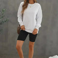 White Oversized Sweatshirt