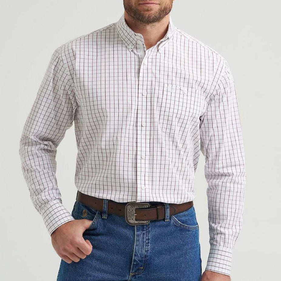 George Strait Wine Check | Wrangler Men's Shirt