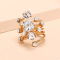 Multi-Layered Crystal Ring | 18K Gold-Plated | 6 Colors