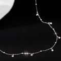 Disc & Bead Choker Necklace | Silver | Boho Chic Style