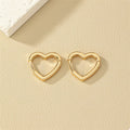 Alloy Heart Shape Hoop Earrings