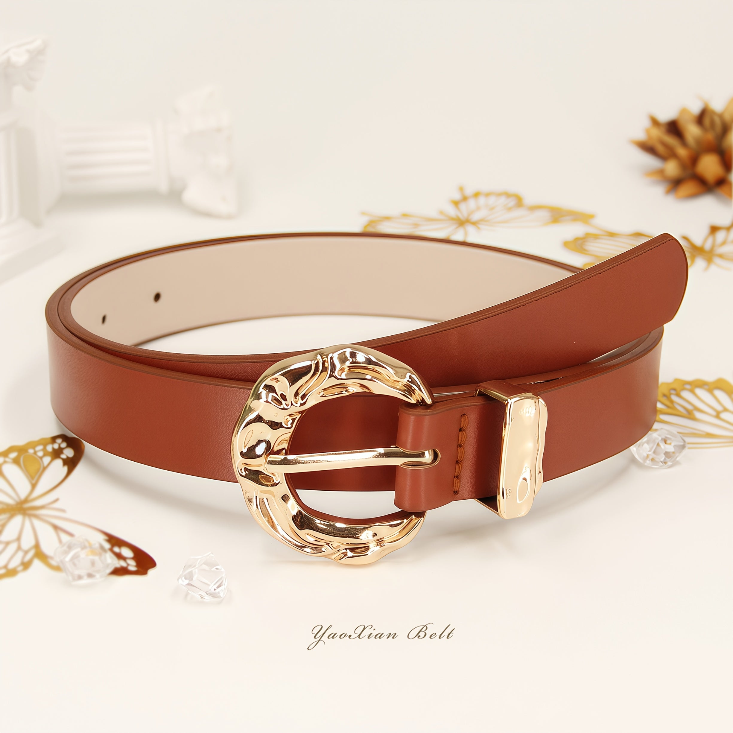 Women'S Belt Designed with Elegance And Style, Made of, Versatile for Outfits, Suitable for Casual Pants, Jeans, Coats, And Dresses, Perfect As a Gift.