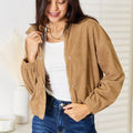 Perfee Long Sleeve Dropped Shoulder Jacket