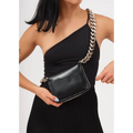 New Sparkling Thick Metal Chain Shoulder Bag Bike Wallet, Mini Bag, Coin Purse. Fashionable Women Pack Leather Crossbody Bags