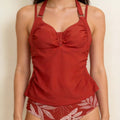 CUPSHE Womens Tankini Set Two Piece Swimsuit High Waisted, Medium